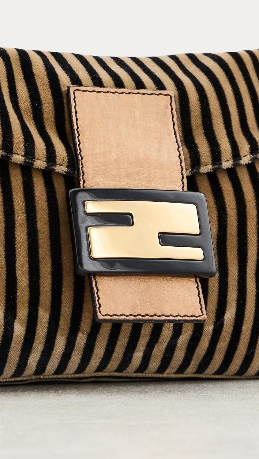 image:imageWHAT GOES AROUND COMES AROUND Womens PreLoved Fendi Velvet Shoulder BagMulti