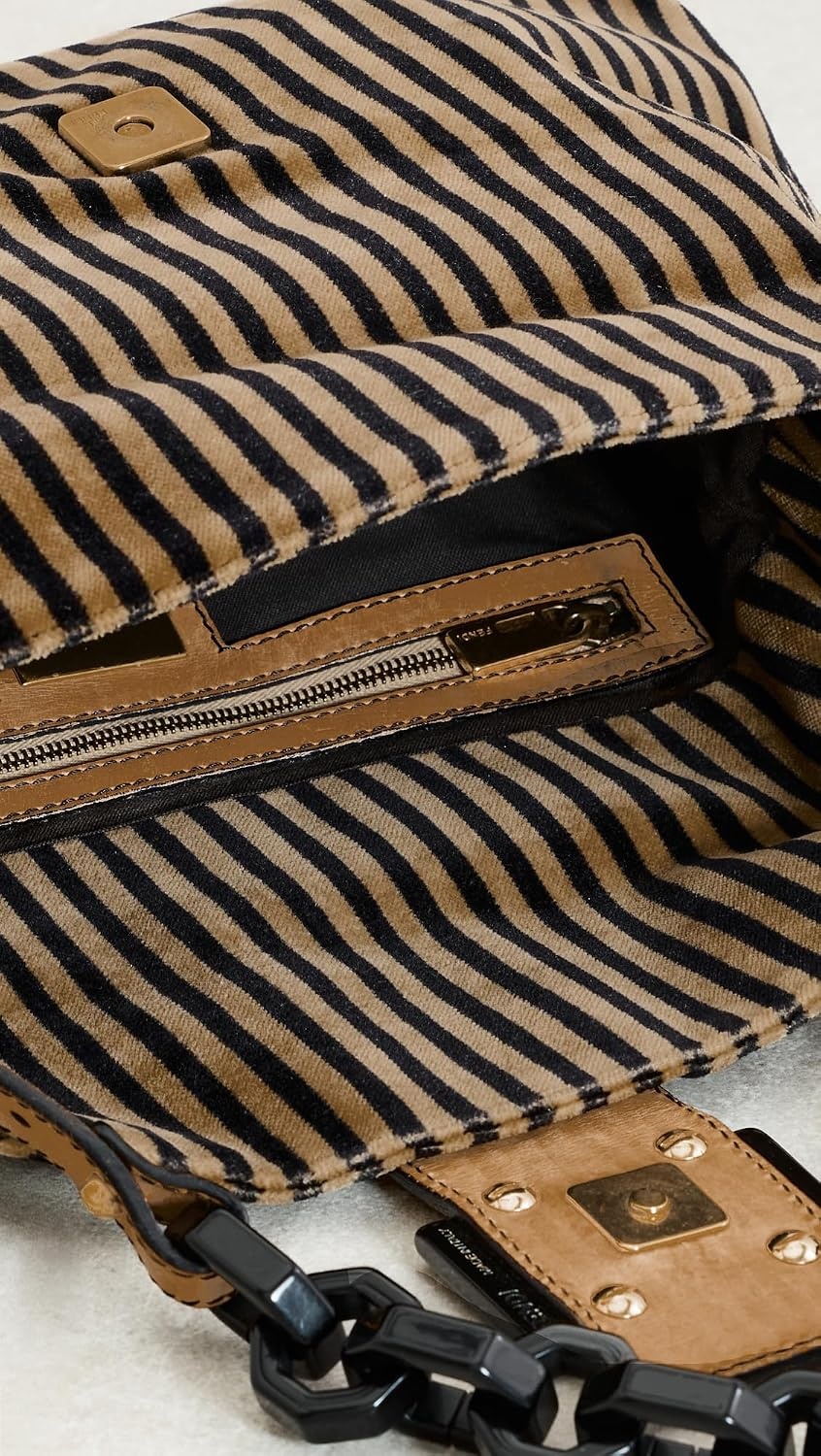 image:imageWHAT GOES AROUND COMES AROUND Womens PreLoved Fendi Velvet Shoulder BagMulti