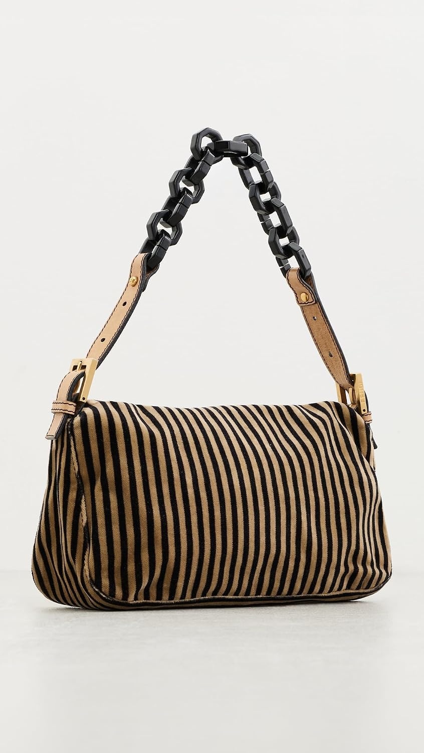 image:imageWHAT GOES AROUND COMES AROUND Womens PreLoved Fendi Velvet Shoulder BagMulti