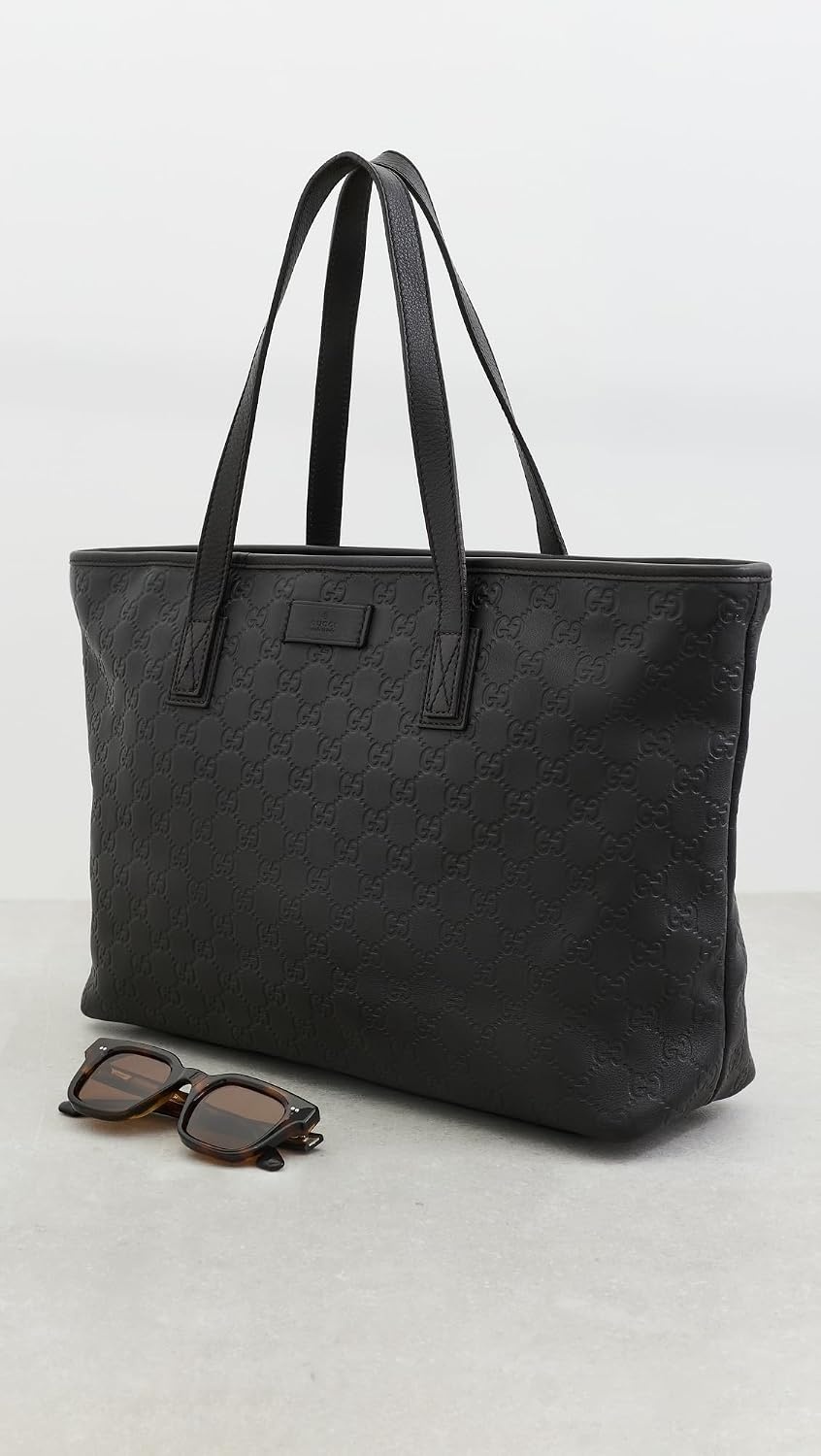 image:imageWHAT GOES AROUND COMES AROUND Womens PreLoved Gucci Guccissima Supreme ToteBlack