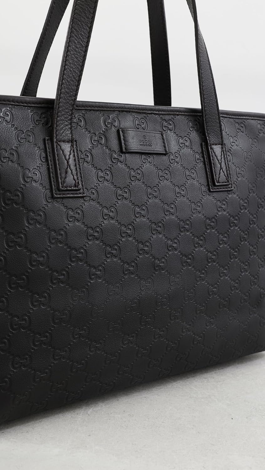 image:imageWHAT GOES AROUND COMES AROUND Womens PreLoved Gucci Guccissima Supreme ToteBlack