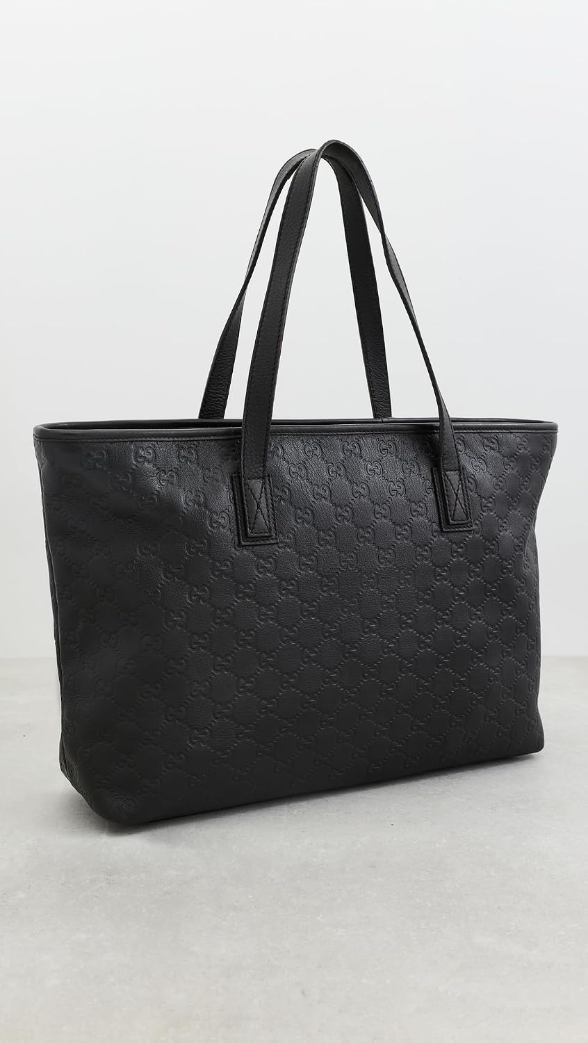 image:imageWHAT GOES AROUND COMES AROUND Womens PreLoved Gucci Guccissima Supreme ToteBlack