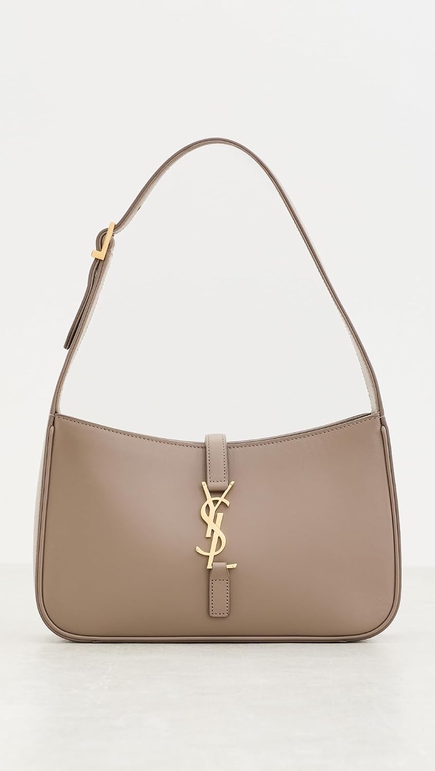image:imageWHAT GOES AROUND COMES AROUND Womens PreLoved YSL Le 5 7 Leather Shoulder BagBeige