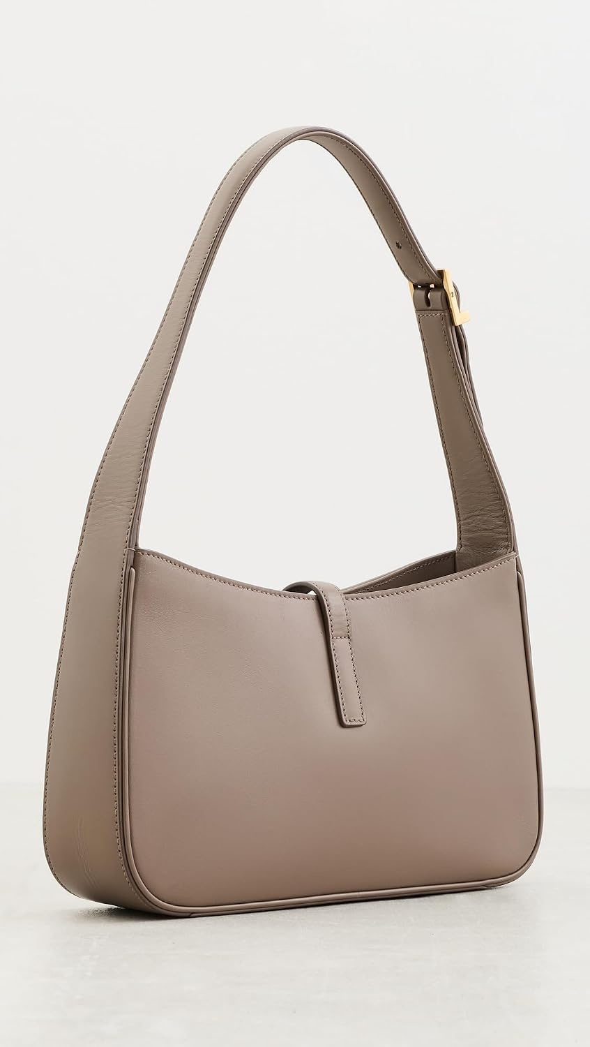 image:imageWHAT GOES AROUND COMES AROUND Womens PreLoved YSL Le 5 7 Leather Shoulder BagBeige