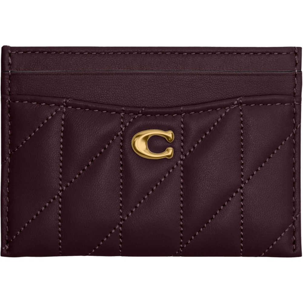 image:imageCoach Essential Card Case With CharmsB4BLACK CURRANT
