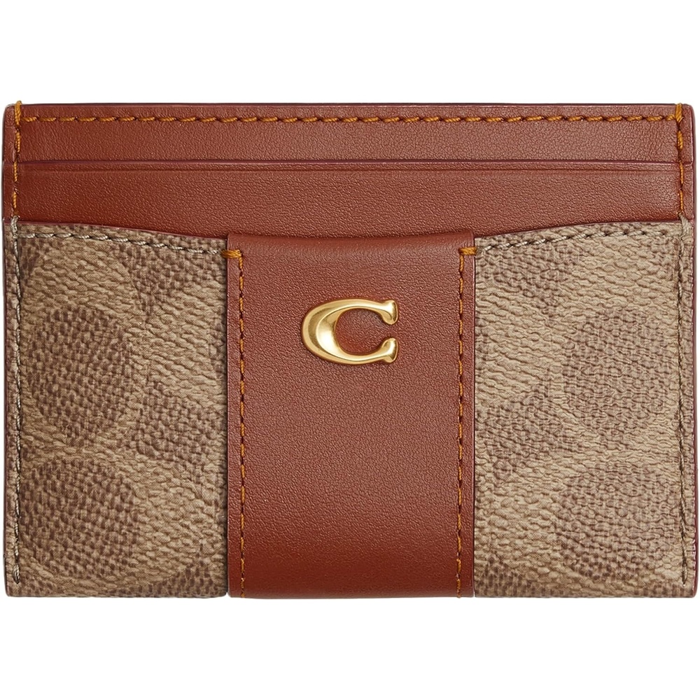 image:imageCoach Essential Card Case With CharmsB4TAN CARAMEL