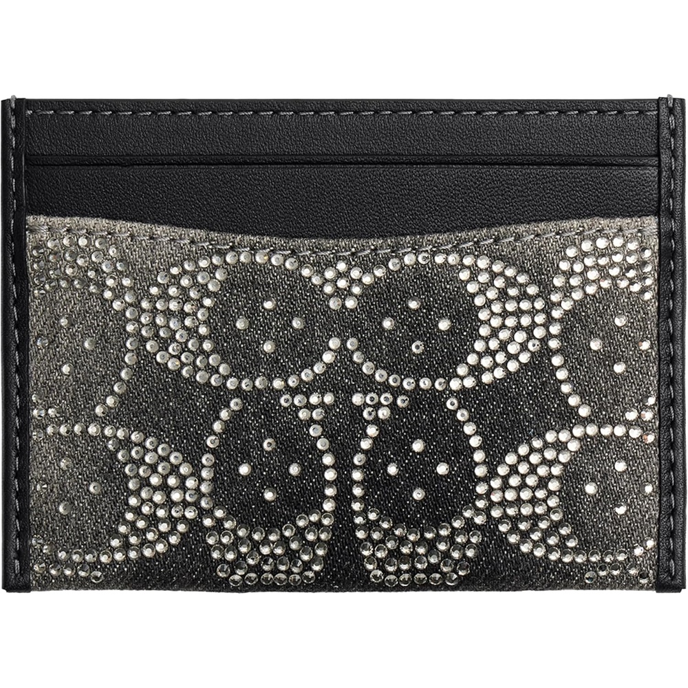 image:imageCoach Essential Card Case With CharmsBlack Denim Crystal