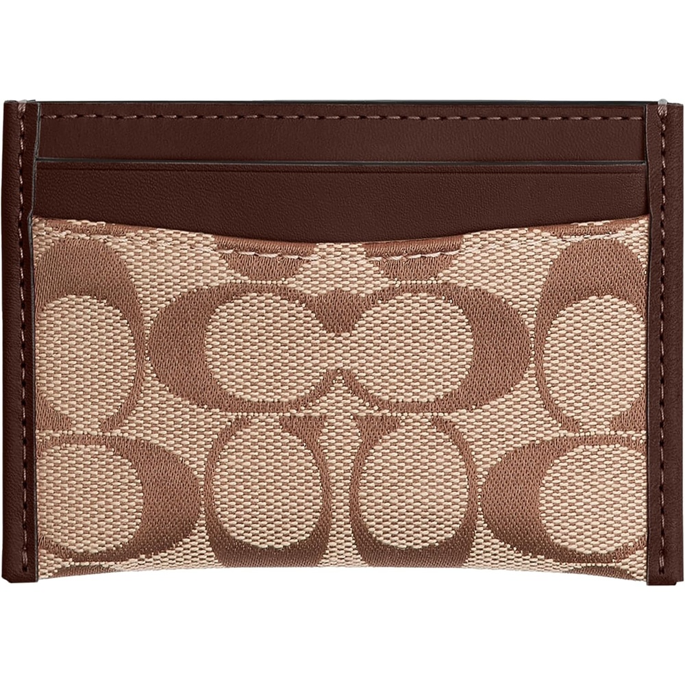 image:imageCoach Essential Card Case With CharmsBrassKhaki Maple
