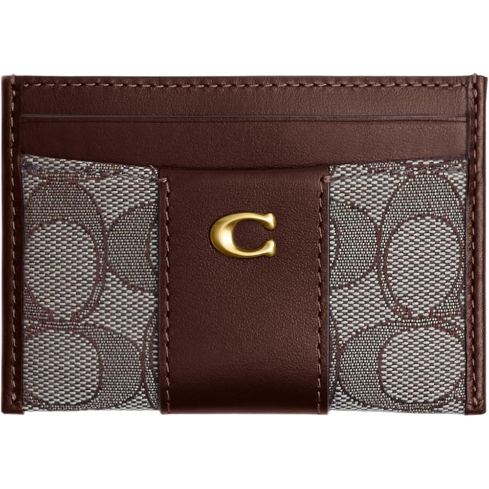 image:imageCoach Essential Card Case With CharmsBrassOak Signature