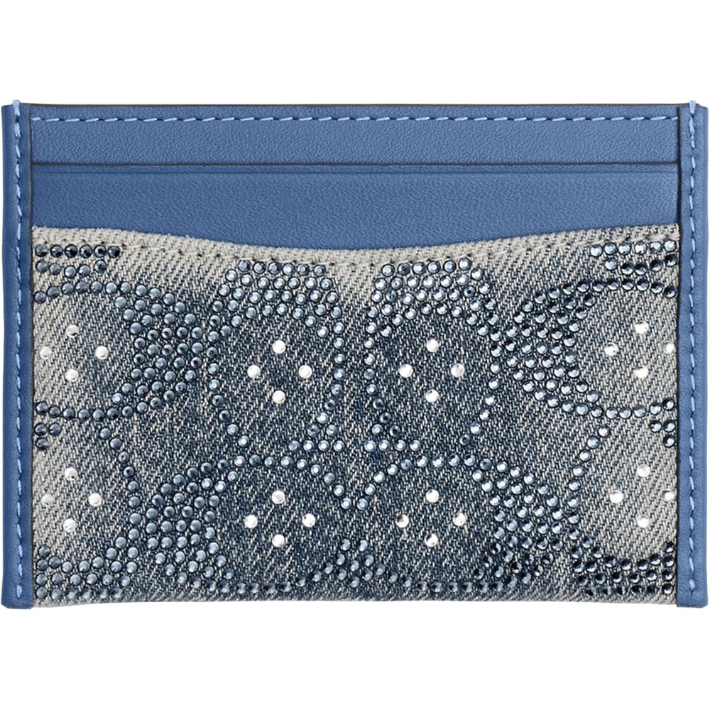 image:imageCoach Essential Card Case With CharmsDenimCrystal Signature