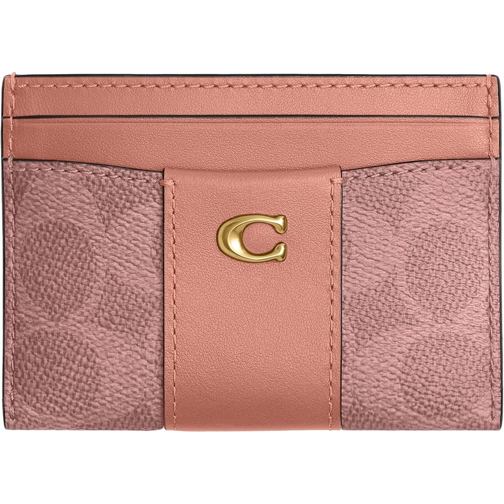 image:imageCoach Essential Card Case With CharmsMelon Pink