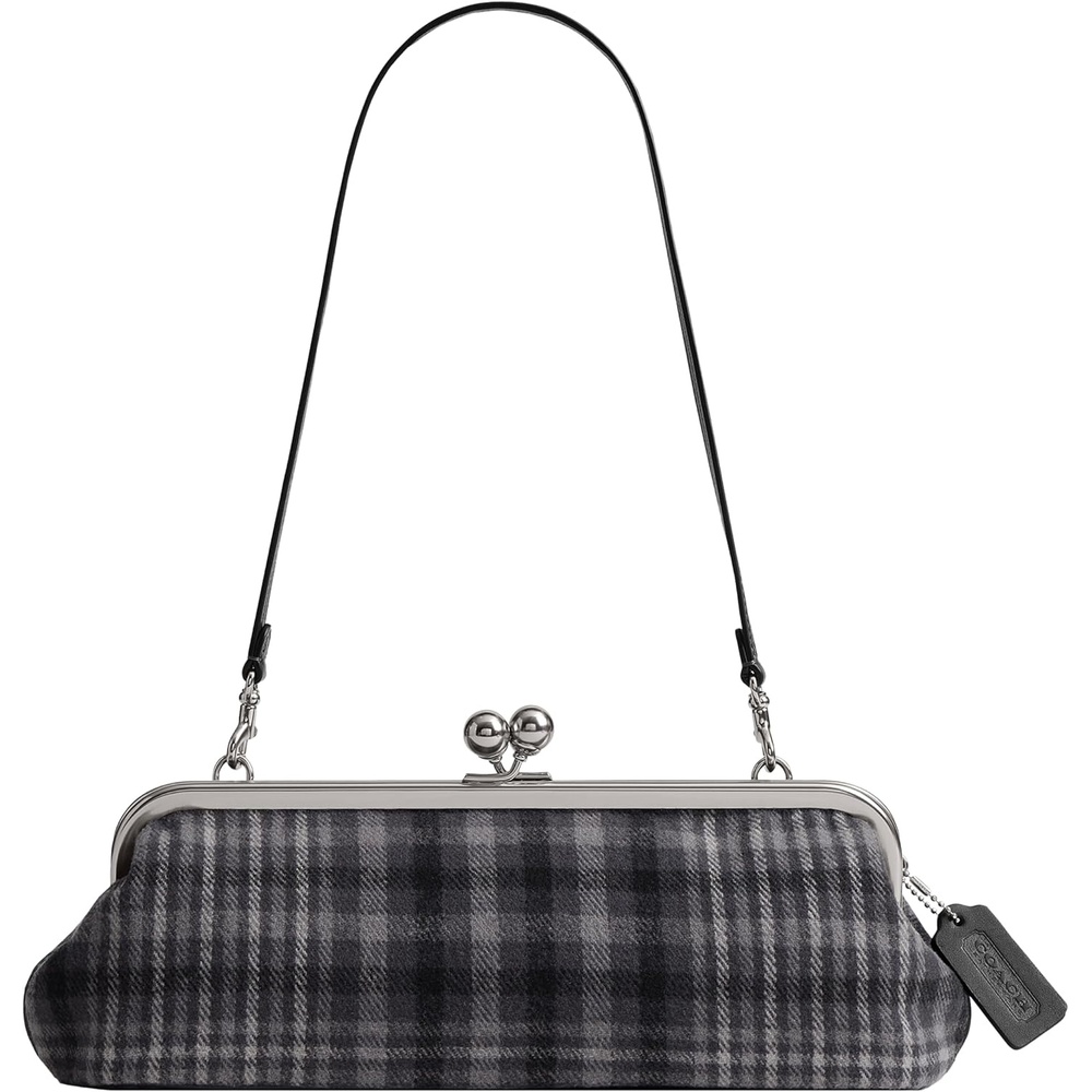 image:imageCoach Womens Kisslock Frame Bag 30SilverGrey Multi