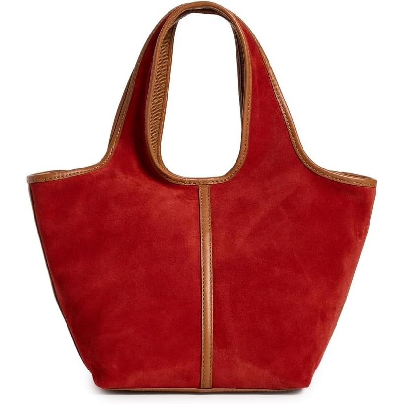 image:imageMadewell Womens Suede Ellis Mini Shopper ToteBandana Red Multi