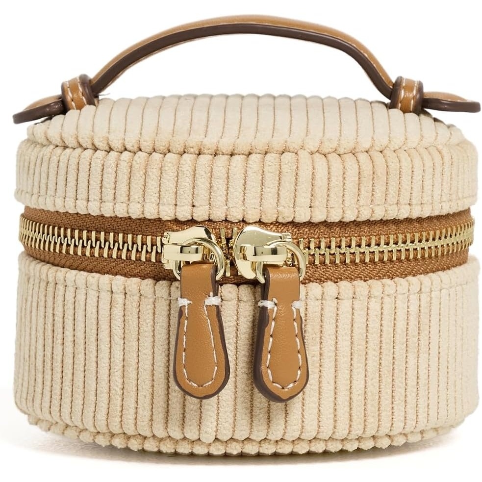 image:imageStoney Clover Lane Womens Top Handle Pill Case Apple Pie Corduroy One SizeApple Pie Corduroy