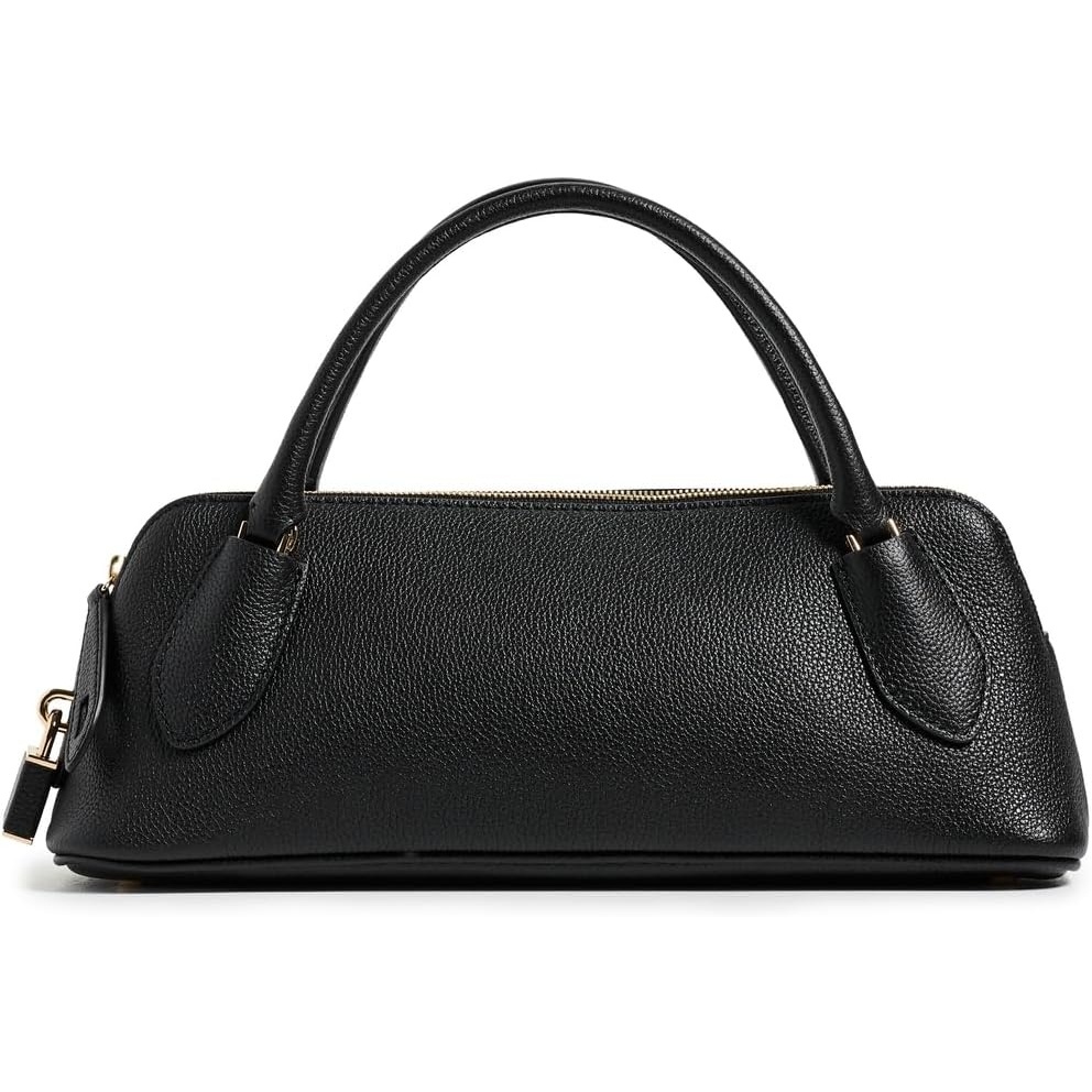 image:imageTory Burch Womens Lock Top Handle Baguette BagBlack