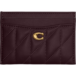 Coach Essential Card Case With Charms(B4/BLACK CURRANT)