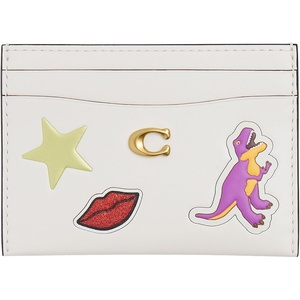 Coach Essential Card Case With Charms(B4/CHALK MULTI)
