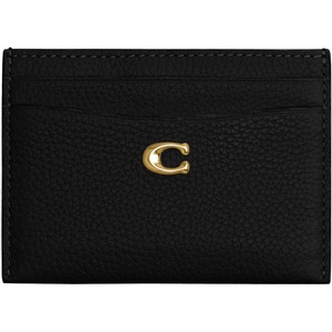 Coach Essential Card Case With Charms(Brass/Black)