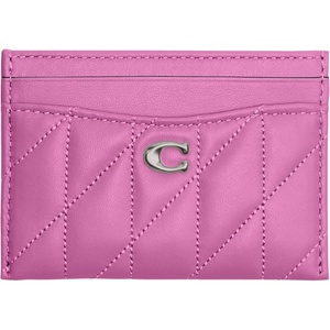 Coach Essential Card Case With Charms(Fuchsia)
