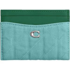 Coach Essential Card Case With Charms(Green)