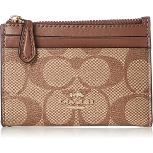 Coach Essential Card Case With Charms(Im/KhakiSaddle2)