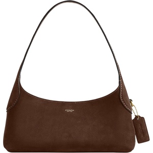 Coach Women’s Brooklyn Shoulder Bag 26(Brass/Suede Dark Chocolate)