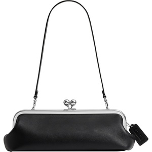 Coach Women’s Kisslock Frame Bag 30(Silver/Black)