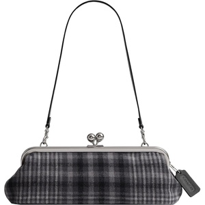 Coach Women’s Kisslock Frame Bag 30(Silver/Grey Multi)