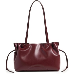 Tory Burch Women’s Ella Recycled Drawstring Small Tote Bag(Merlot)
