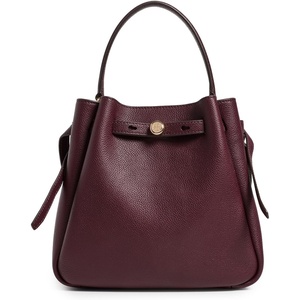 Tory Burch Women’s Romy Bucket Bag(Dark Carmine)