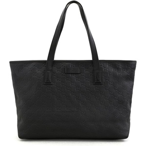 WHAT GOES AROUND COMES AROUND Women’s Pre-Loved Gucci Guccissima Supreme Tote(Black)