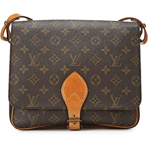WHAT GOES AROUND COMES AROUND Women’s Pre-Loved Louis Vuitton Monogram Cartouchiere Bag GM(Brown)