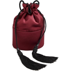 Women’s The Satin Lola Bucket Bag(Burgundy)