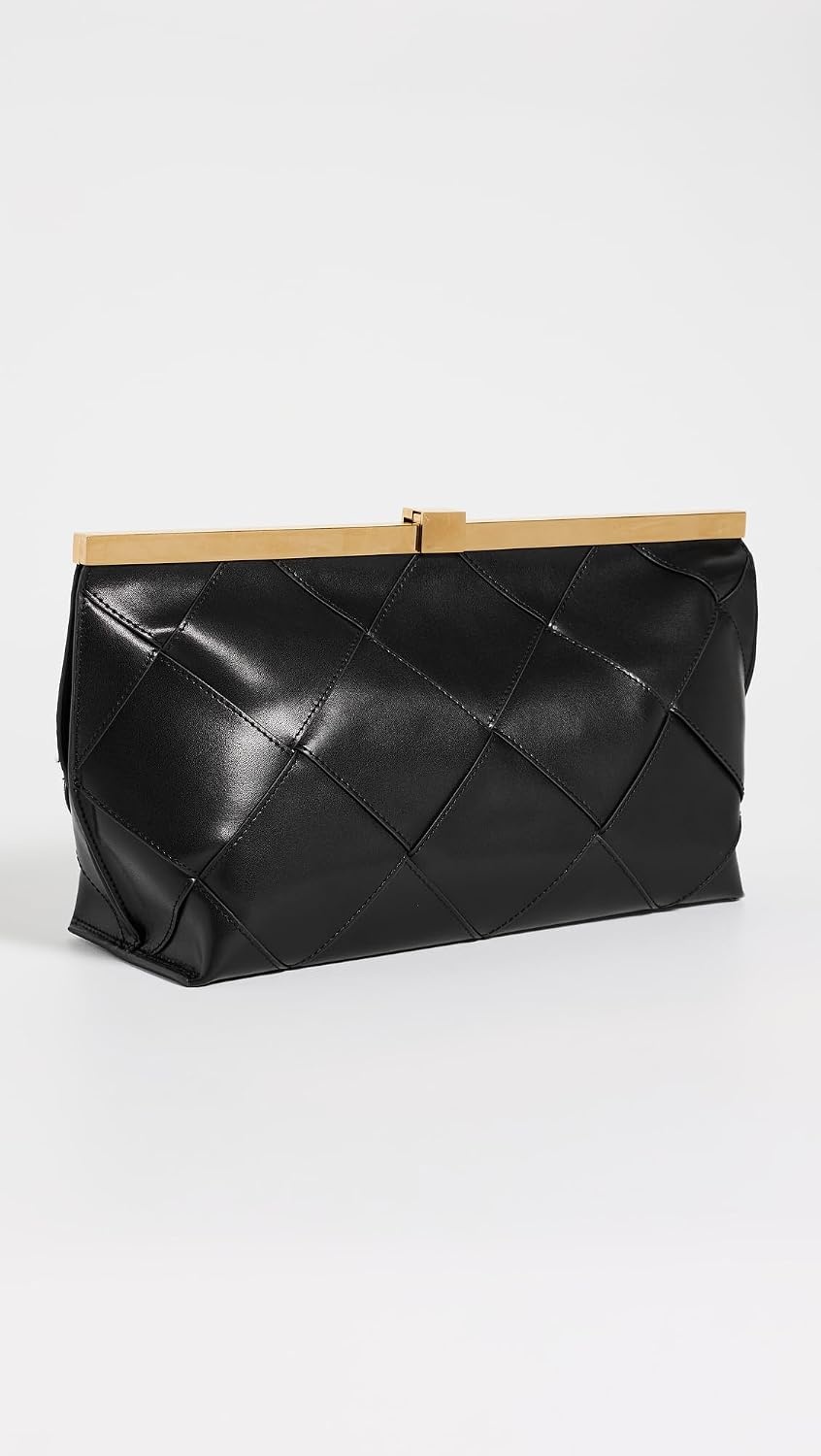 image:imageANINE BING Womens Anine Clutch Braided LeatherBlack
