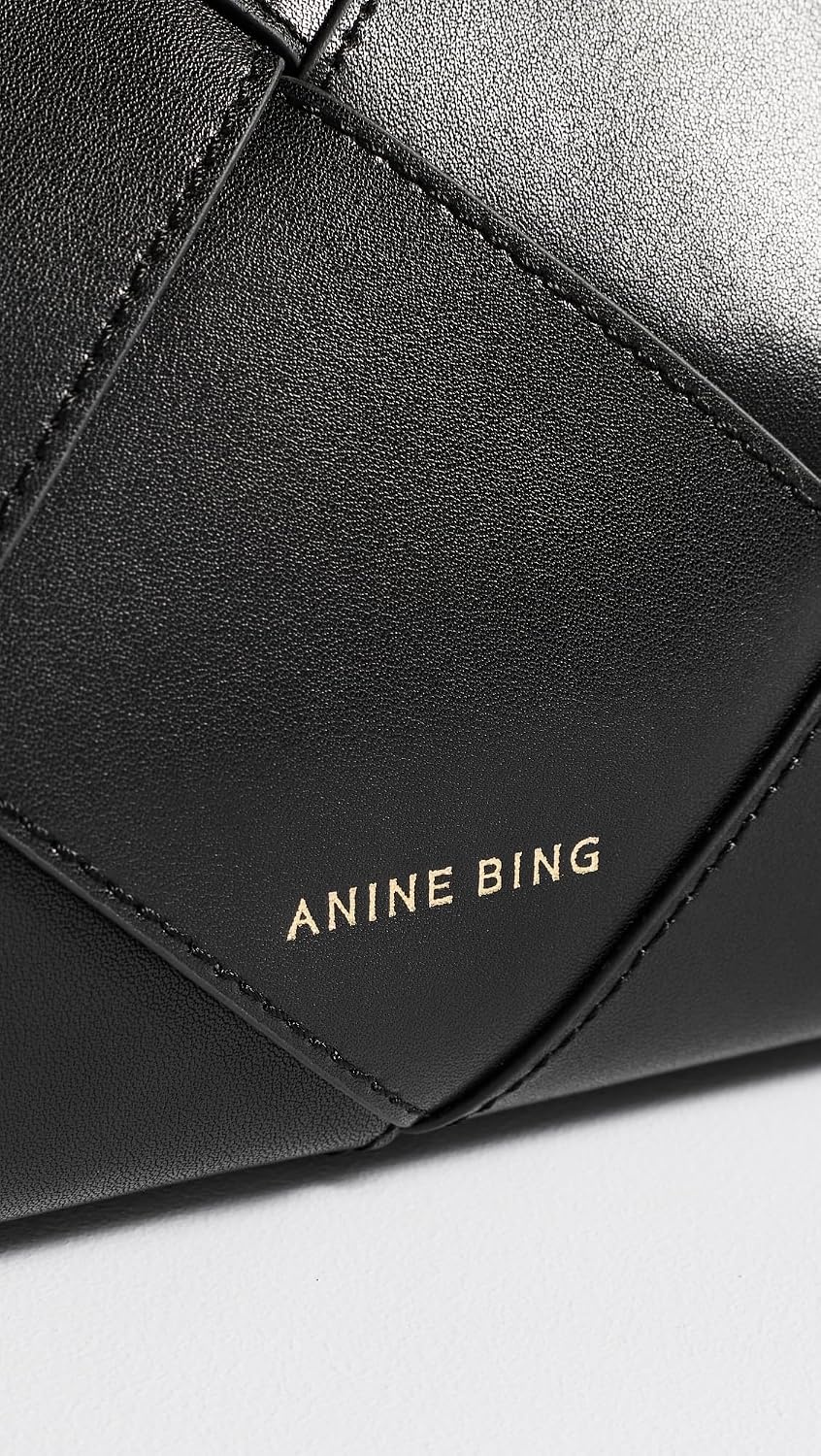 image:imageANINE BING Womens Anine Clutch Braided LeatherBlack