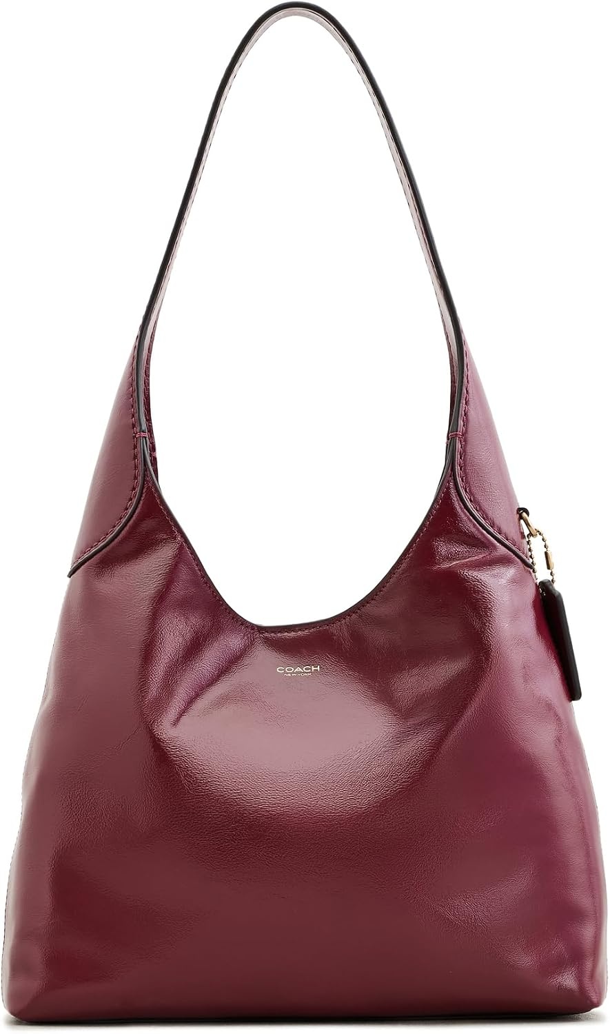 image:imageCoach Brooklyn Shoulder Bag 28BrassDark Cherry