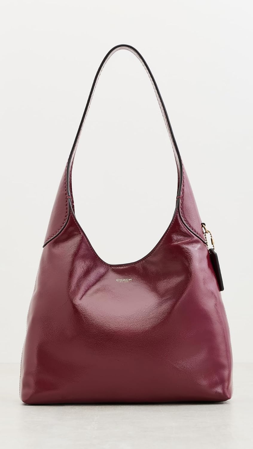 image:imageCoach Brooklyn Shoulder Bag 28BrassDark Cherry