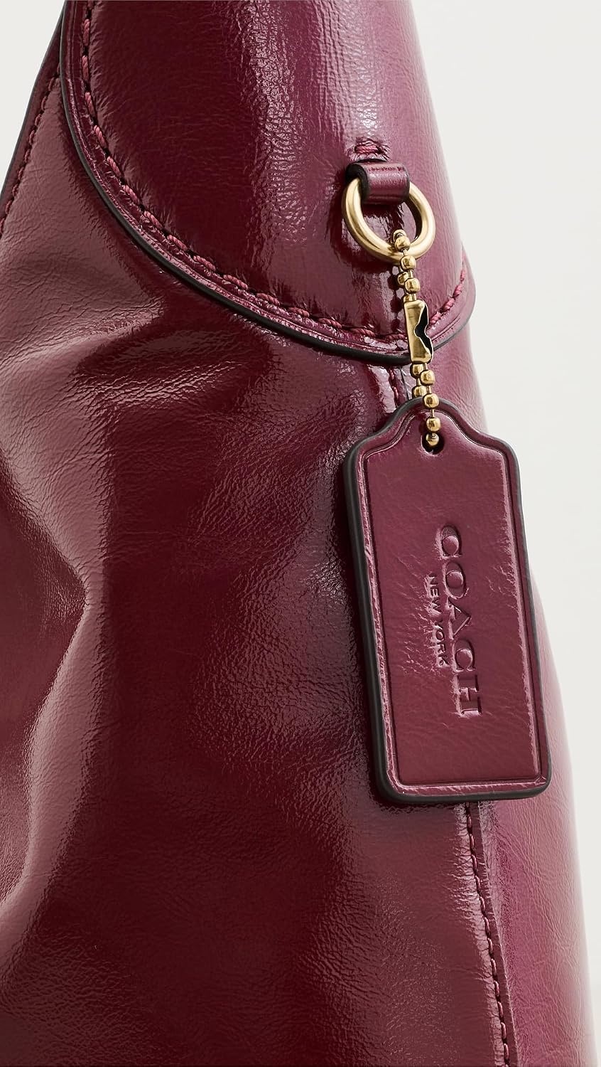 image:imageCoach Brooklyn Shoulder Bag 28BrassDark Cherry