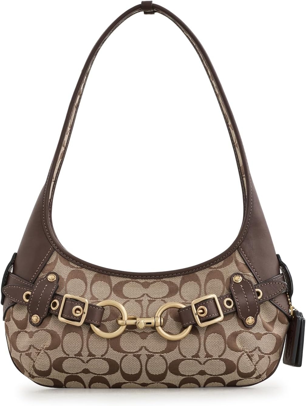 image:imageCoach Womens Belted Ergo Shoulder Bag 26BrassKhaki Maple