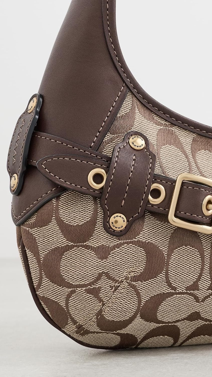 image:imageCoach Womens Belted Ergo Shoulder Bag 26BrassKhaki Maple