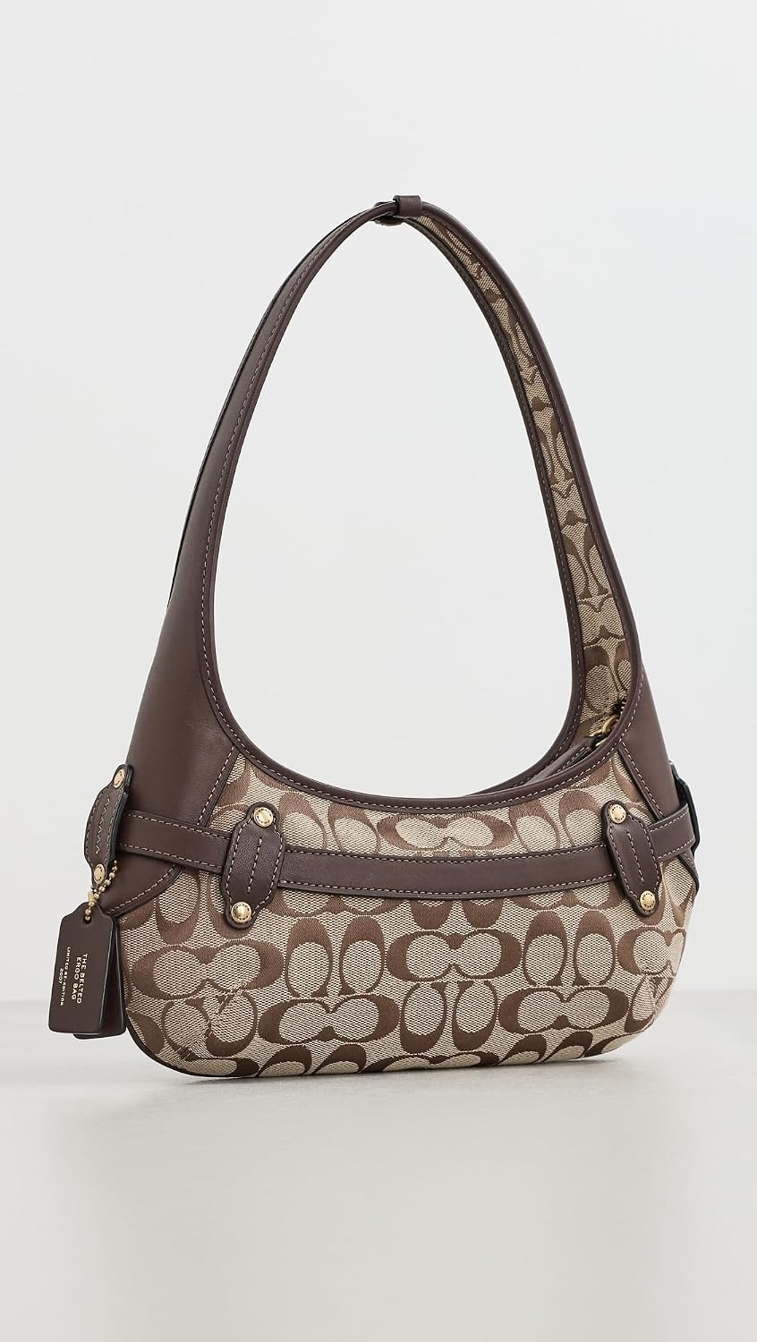 image:imageCoach Womens Belted Ergo Shoulder Bag 26BrassKhaki Maple