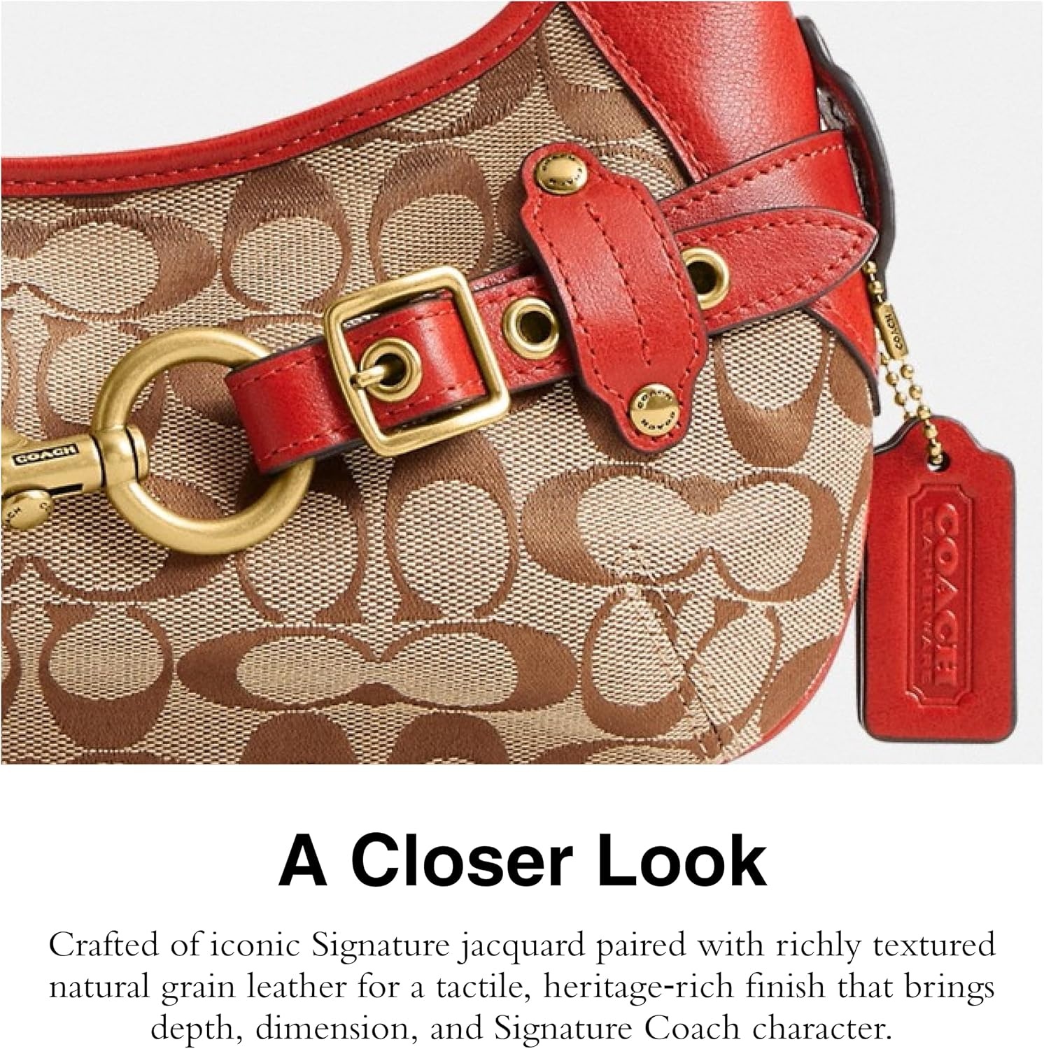 image:imageCoach Womens Belted Ergo Shoulder Bag 26Poppy Signature