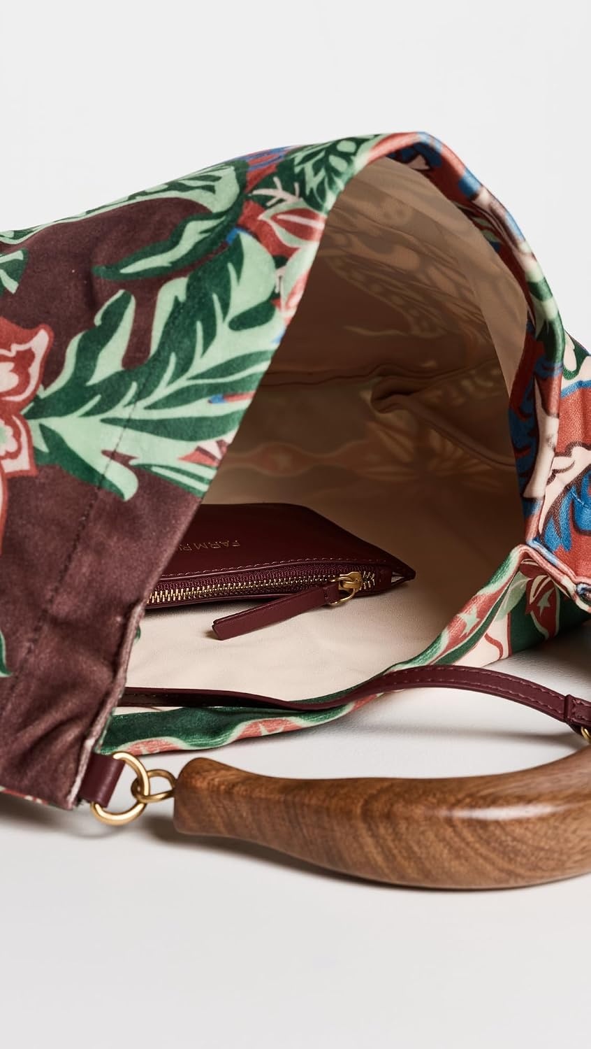 image:imageFARM Rio Womens Small Velvet Hobo BagLunar Boho Multicolor