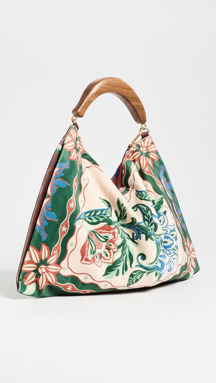 image:imageFARM Rio Womens Small Velvet Hobo BagLunar Boho Multicolor