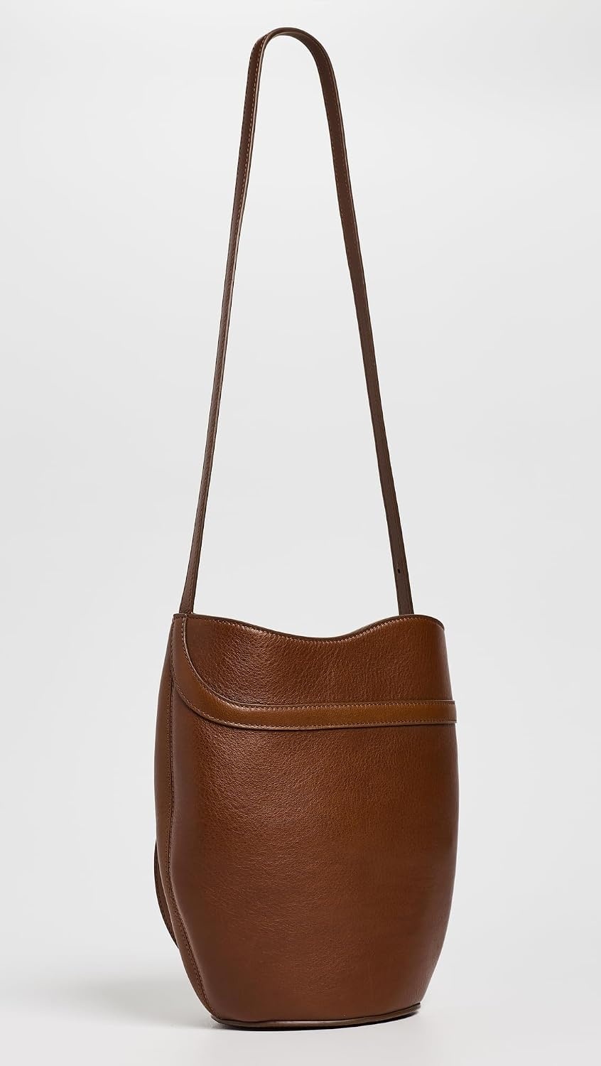 image:imageLiffner Womens Belted Bucket BagChestnutSilver Hardware