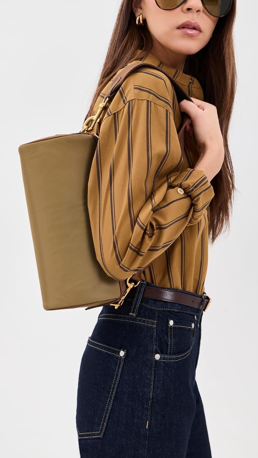 image:imageMadewell Womens Nylon Sloane Shoulder BagDistant Olive Multi