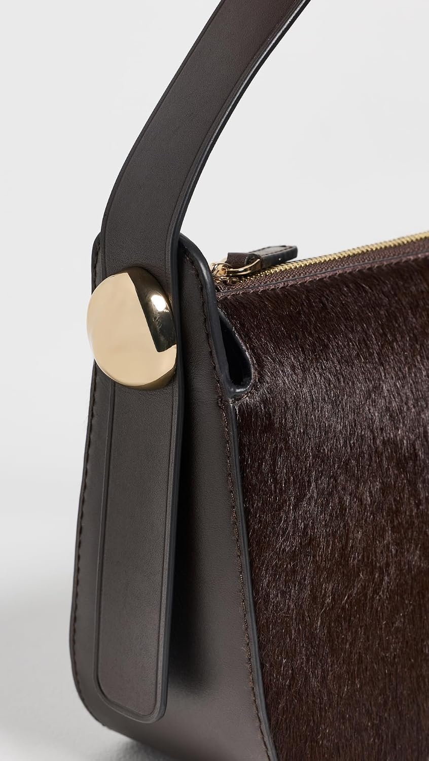 image:imageMadewell Womens Organic Drop Hand Held Haircalf PouchetteDark Carob