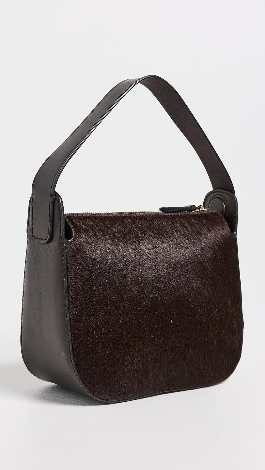 image:imageMadewell Womens Organic Drop Hand Held Haircalf PouchetteDark Carob