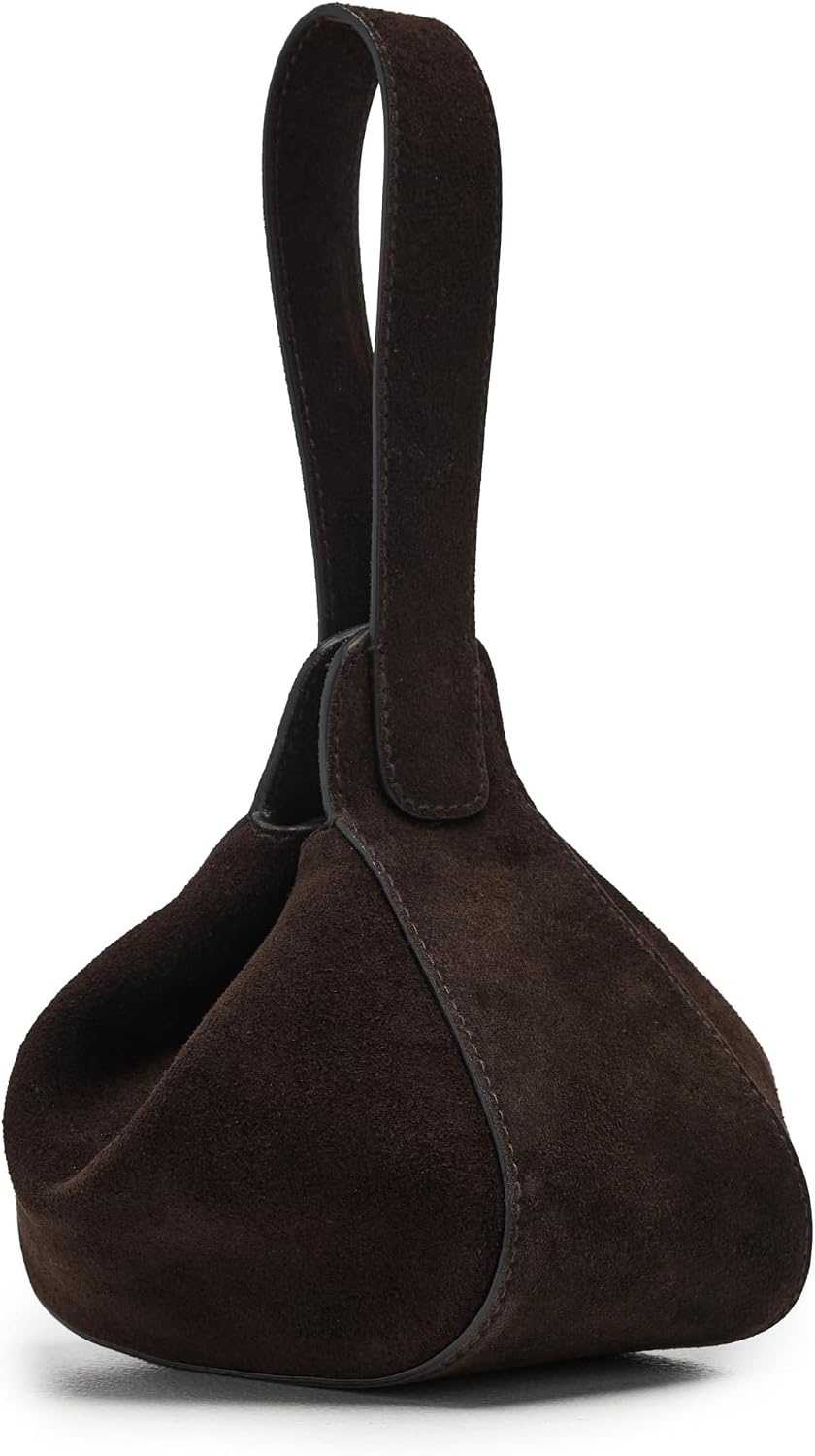 image:imageMadewell Womens Suede Drop Hand Held PouchetteDark Carob