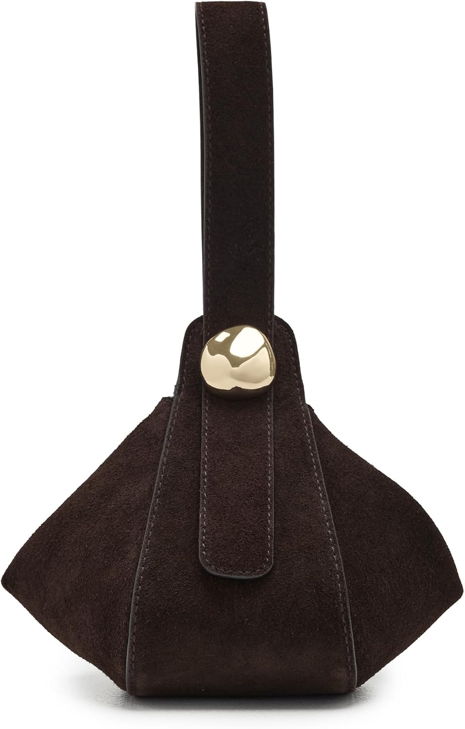 image:imageMadewell Womens Suede Drop Hand Held PouchetteDark Carob
